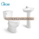 Stock siphonic two piece toilet basin set for apartment