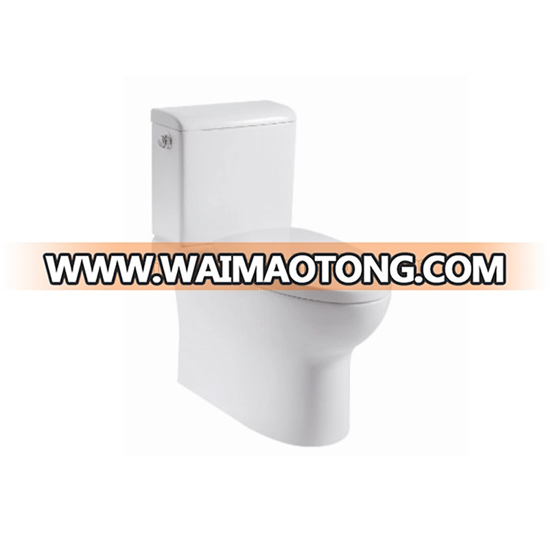 Ceramic Two Piece Siphonic Toilet with Soft Closing Seat Cover and Soft Surface