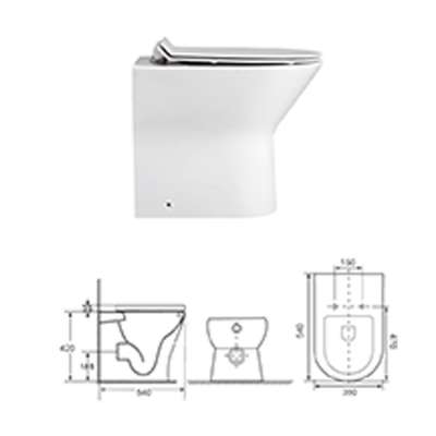 Ceramic Hand Wash Basin Toilet Washdown Squatting Pan Toilet Wall Hung Toilet Ceramic